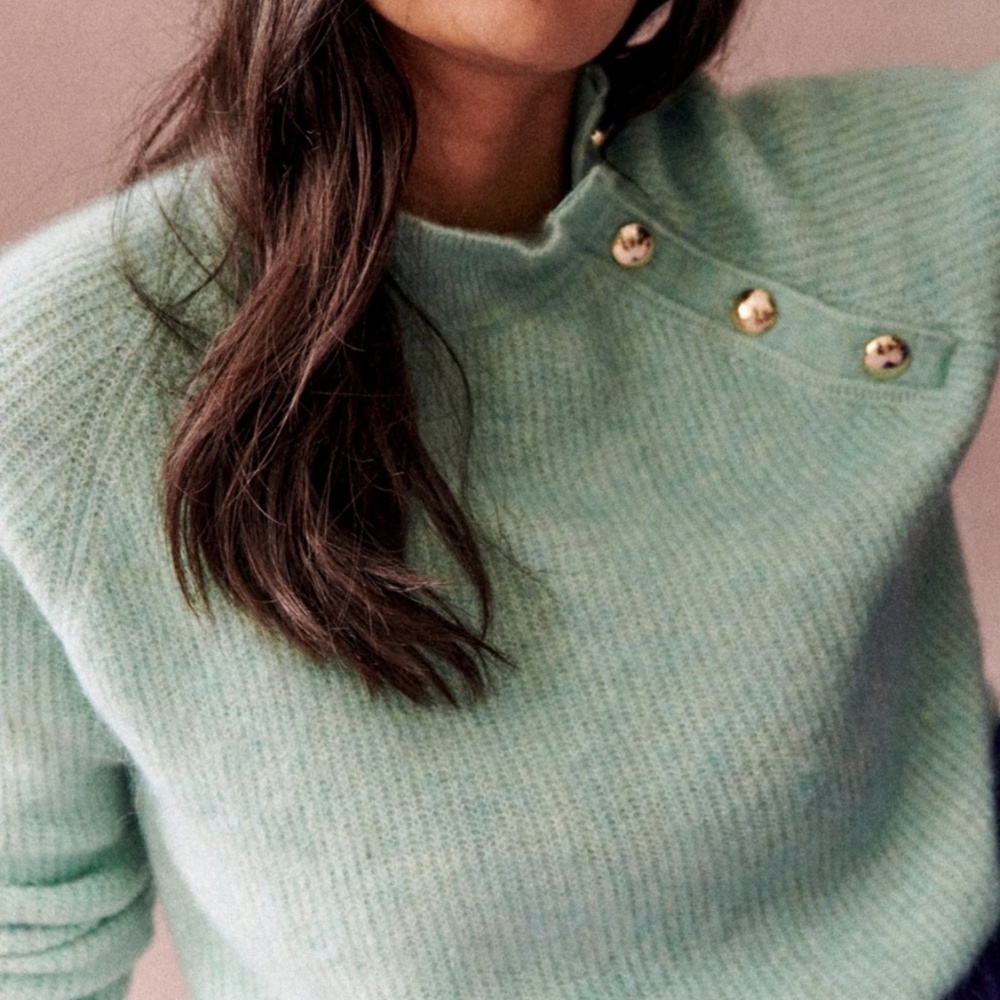 Like New Sezane Trudy Jumper Sea Green - Size L